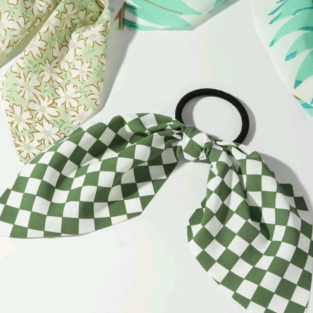 🍉5 for $25* 10 Scarf Hair Ties - Picture 3 of 3